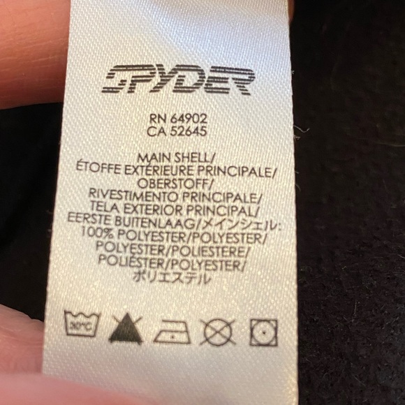 Spyder Jacket / Red Black Plaid / Mid -Weight / Quilted Lining / Zippers /Mens S - Picture 12 of 16